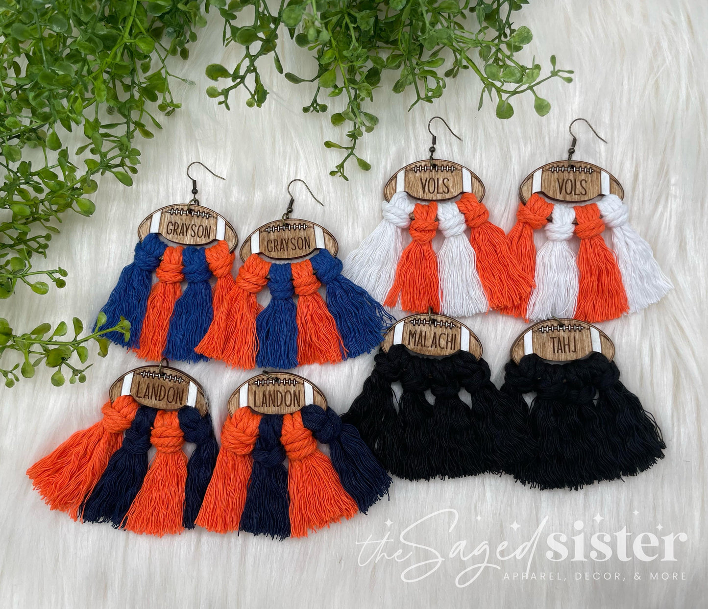 Game Day Earrings, Football + Cheer