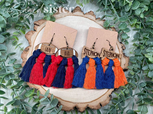 Game Day Earrings, Football + Cheer