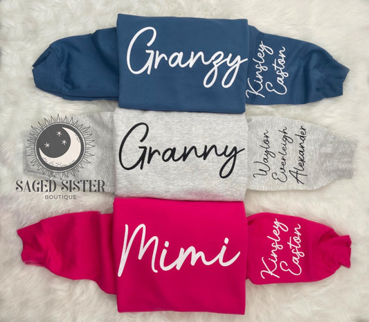 Personalized Grandma/Gigi/Nana