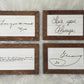 Memorial Handwritten Shelf Sitter