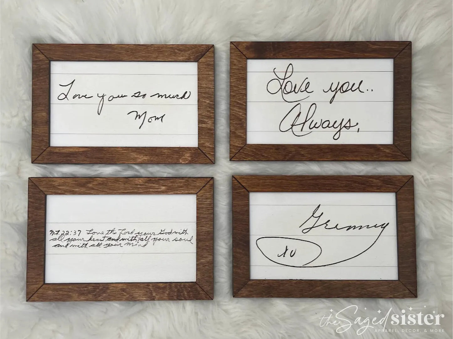 Memorial Handwritten Shelf Sitter
