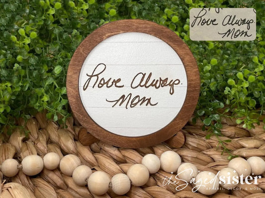 Memorial Handwritten Shelf Sitter