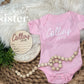 Birth Stat Sign, Baby Name Onesie